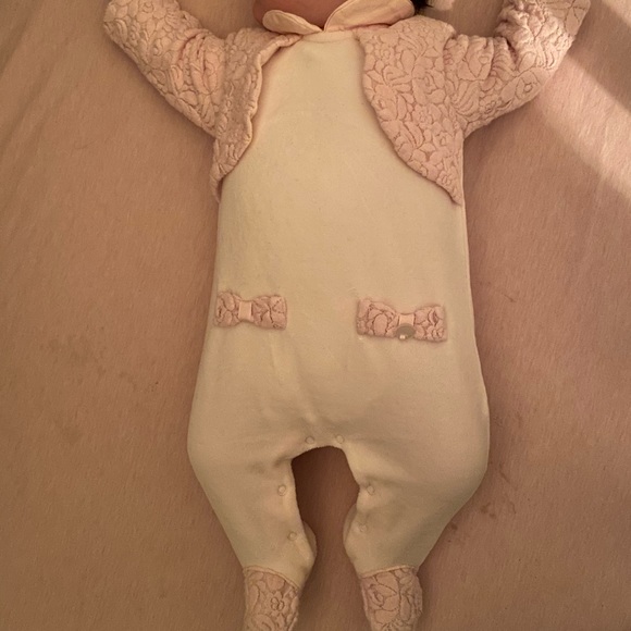 Mayoral Footies Onesie One Piece Baby Girl Outfit - Picture 5 of 5